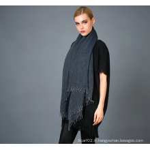 Echarpe en cachemire Alashan Worsted, texture douce / luxueuse